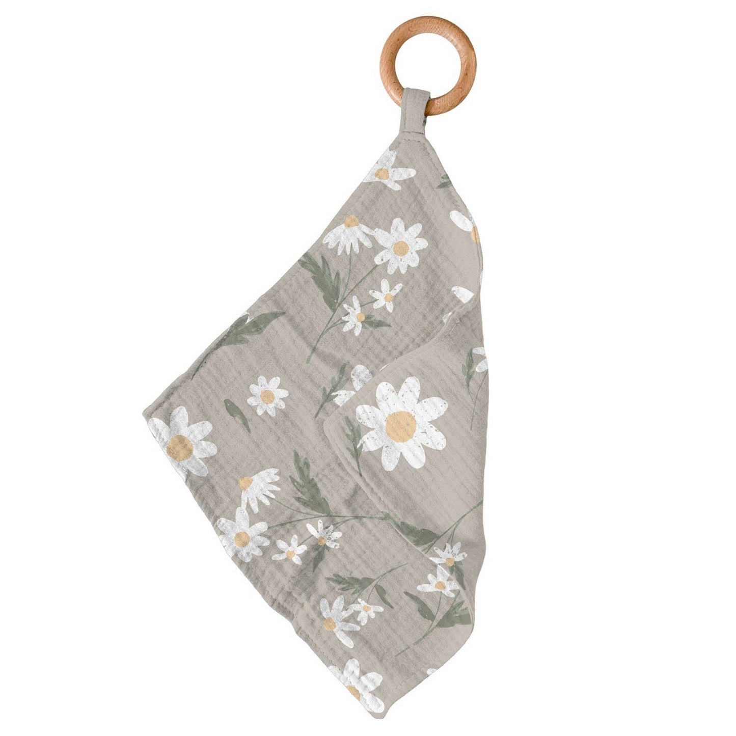 White Daisy Bamboo Teether