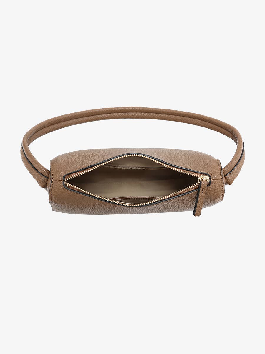 Leona Top Zip Baguette Shoulder Bag Boysenberry