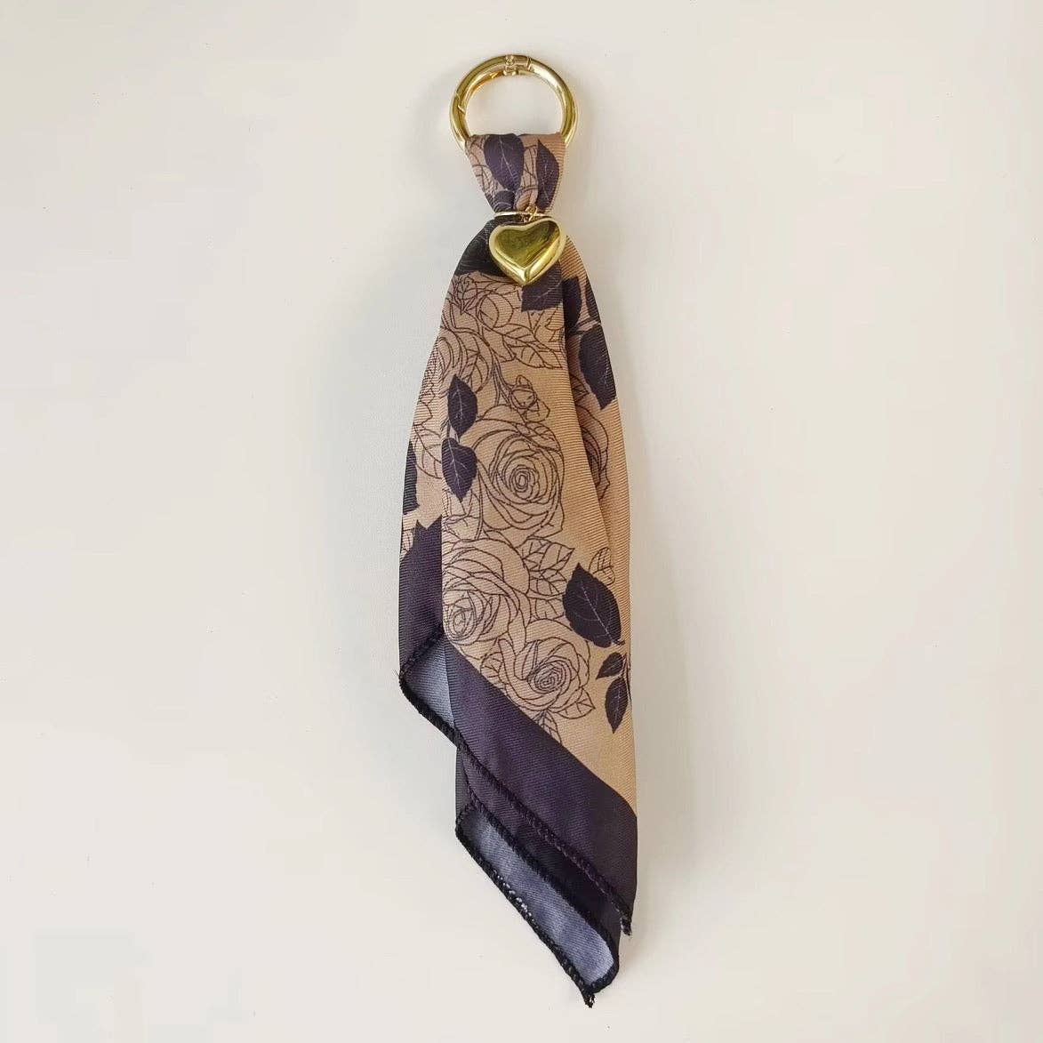 Etta Scarf Bag Charm: Floral Sketch