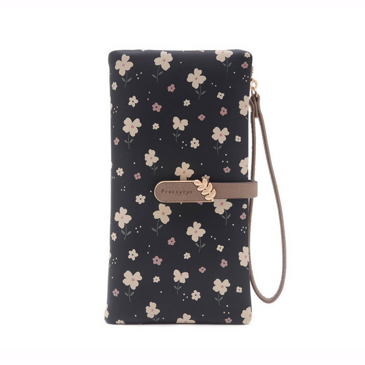 LADIES FRESH PRINTED BUCKLE WALLET Black