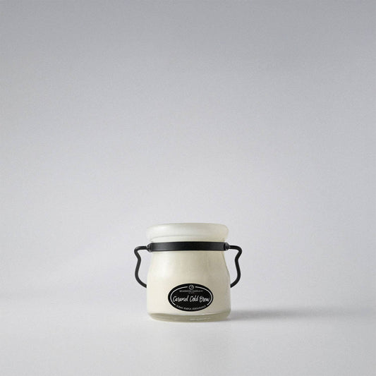 5 oz Cream Jar Candle: Caramel Cold Brew
