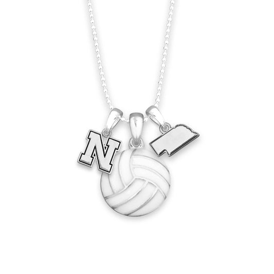 Nebraska Cornhuskers Volleyball Focus Necklace