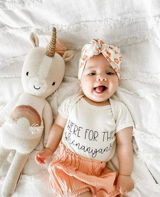 Here For The Shenanigans | 100% Cotton NB onesie