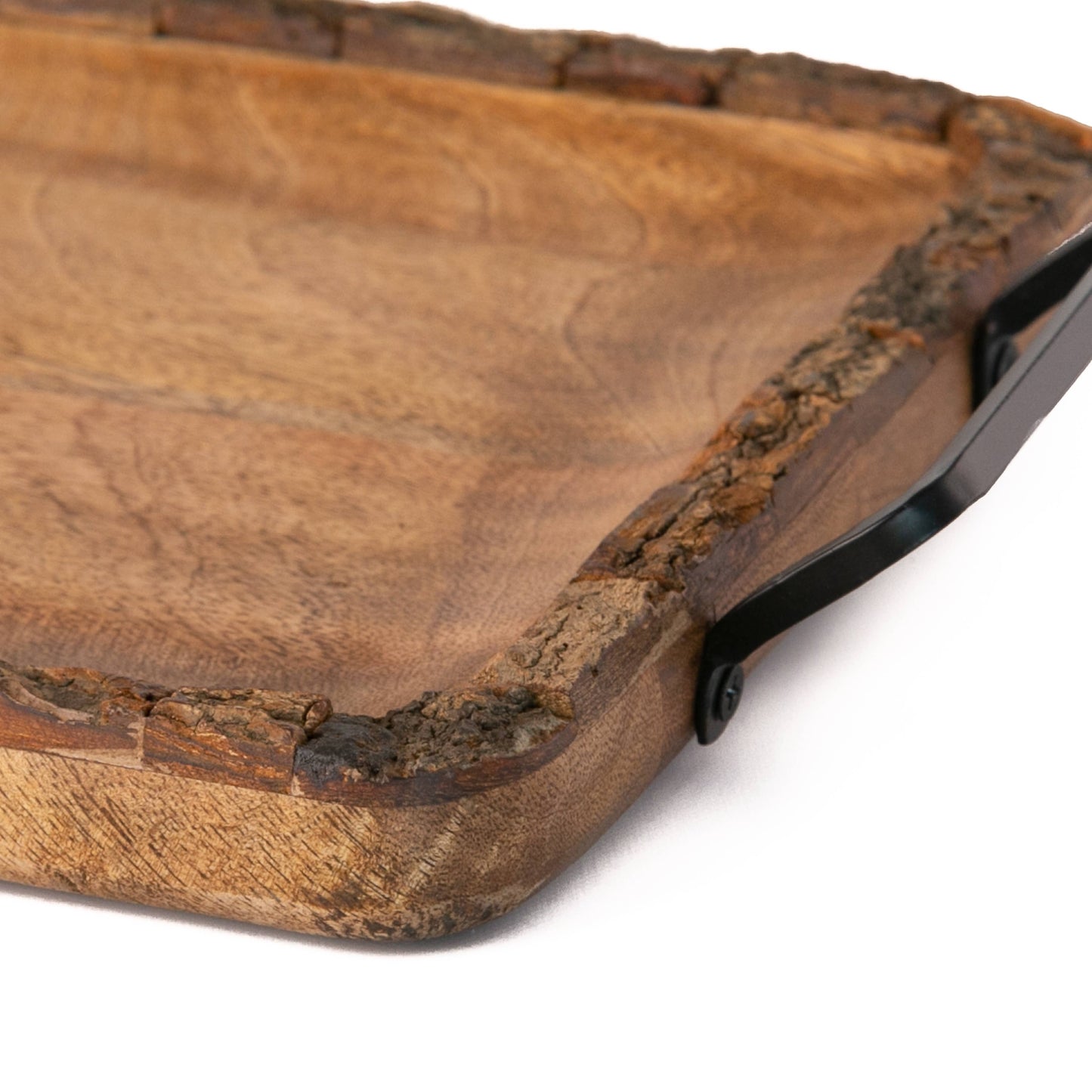 Artisan Wood Bark 14x10x1 Natural Mango Bark Wood Tray