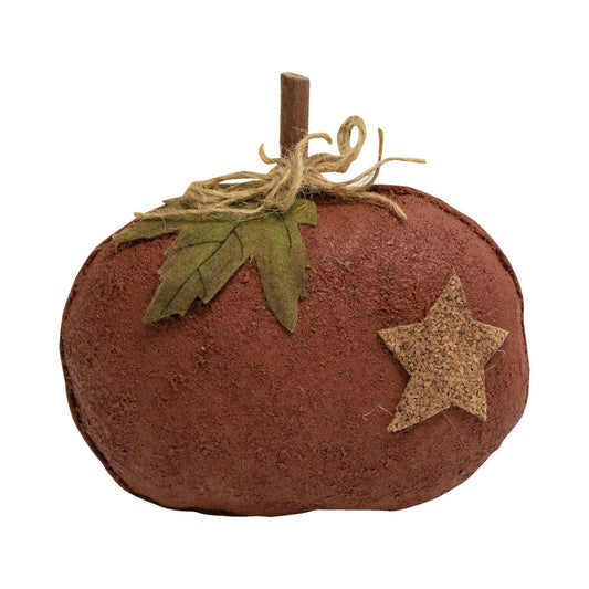 Orange Pumpkin Decorative Tabletop with Star
