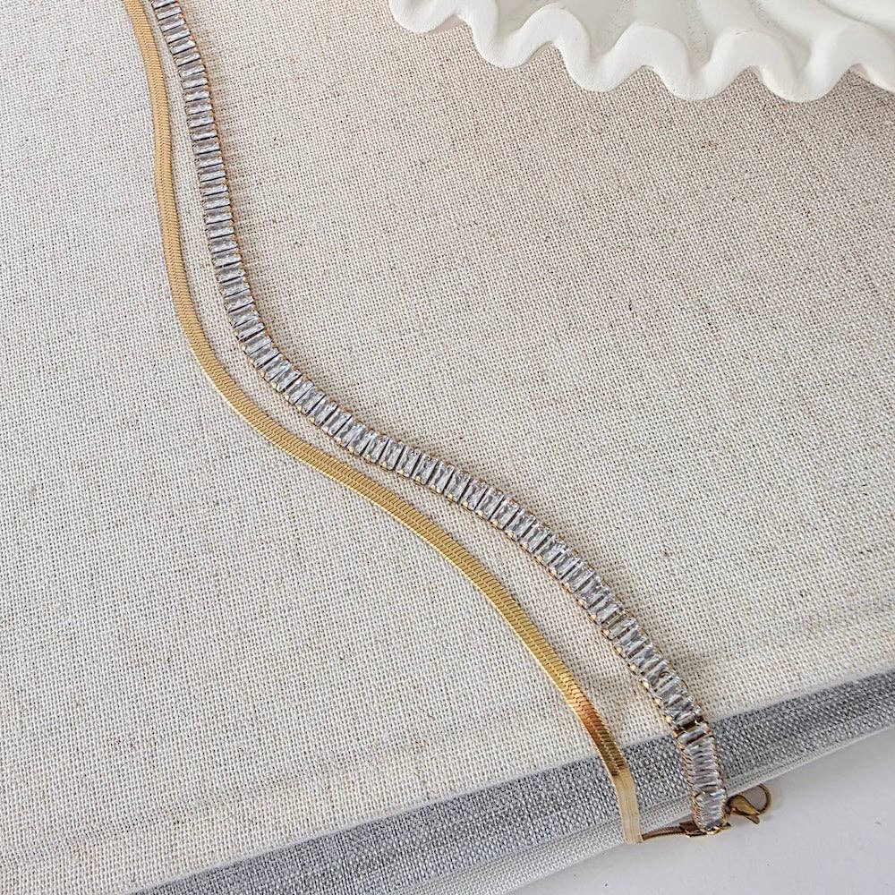 Pinch Me Layered Necklace - Gold