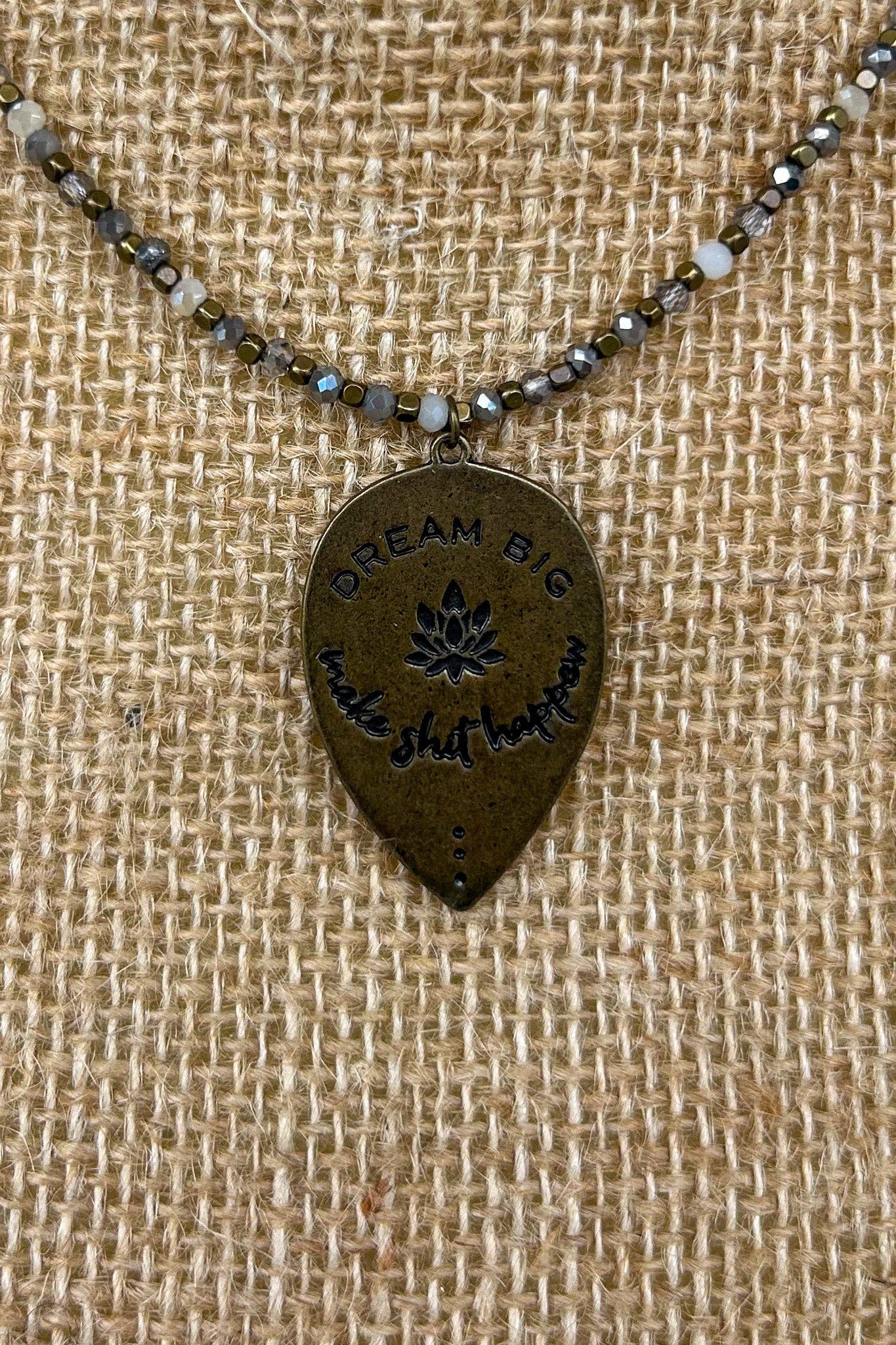 Dream Big Necklace in Bronze