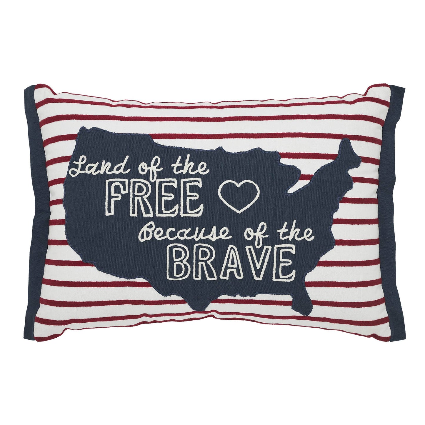 Land Of The Free Pillow 14x20